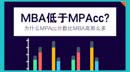 凭什么MBA分数线比MPAcc低这么多？