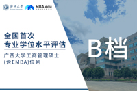 广西大学工商管理硕士（含EMBA）进入全国首次专业学位水平评估B档！