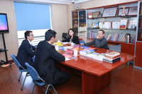 中国地质大学（北京）经济管理学院副院长雷平访问社科赛斯教育集团暨中国MBA教育网