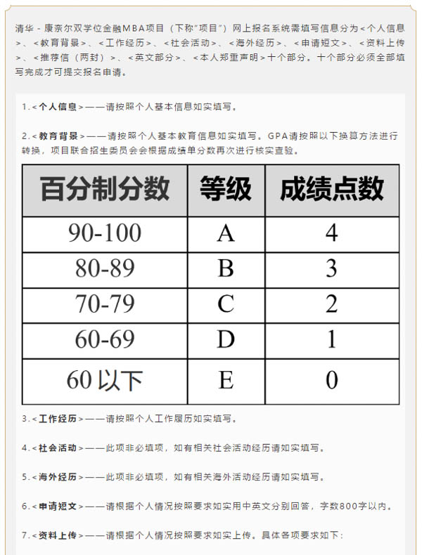 网上报名系统注册填写说明｜2022级清华－康奈尔双学位金融MBA项目