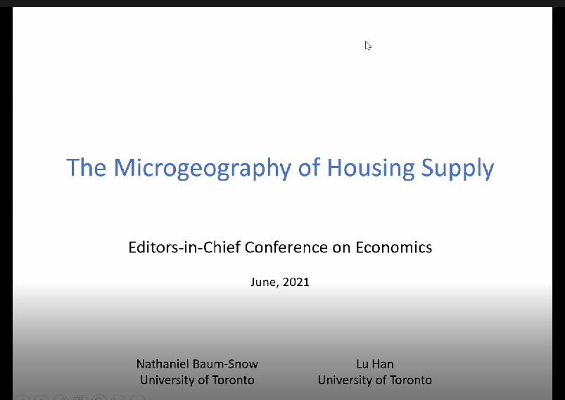 经济学顶级期刊主编系列专题讲座之三：城市经济学顶刊《Journal of Urban Economics》主编讲座成功举办