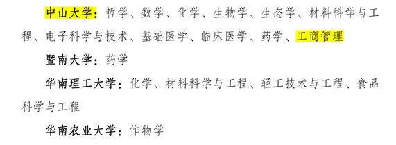 重磅！中山大学管理学院工商管理学科再次入选“双一流”建设名单！