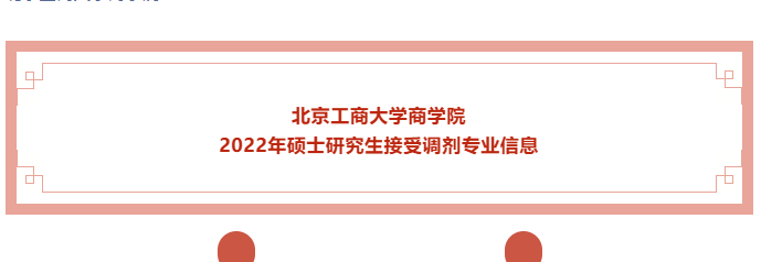 北京工商大学商学院2022年硕士研究生接受调剂专业信息