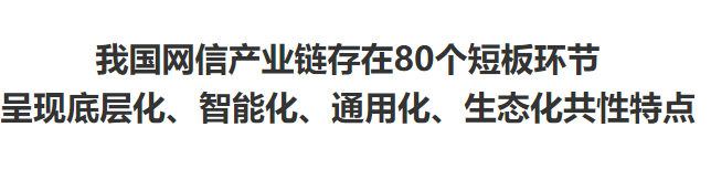 交大评论：我国网信产业链存在80个短板环节呈现底层化、智能化、通用化、生态化共性特点