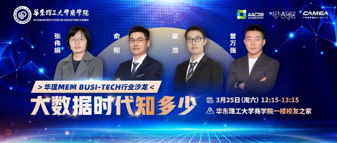 活动回顾 | 华理MEM Busi-Tech 行业沙龙：探索数据时代，赋能商业未来