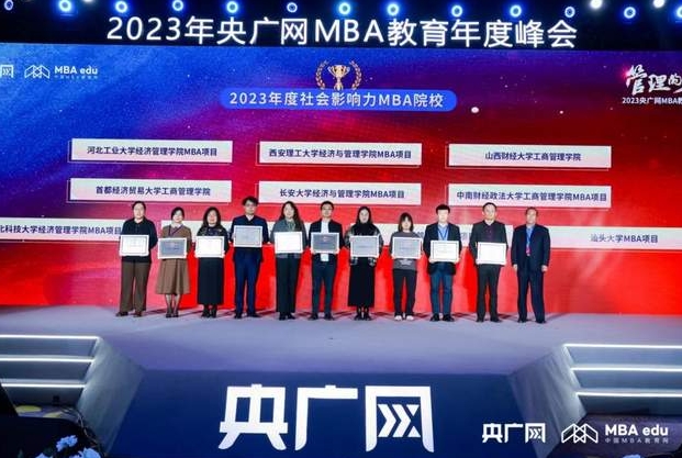 河北科技大学经济管理学院MBA荣获央广网“2023年度社会影响力MBA院校”