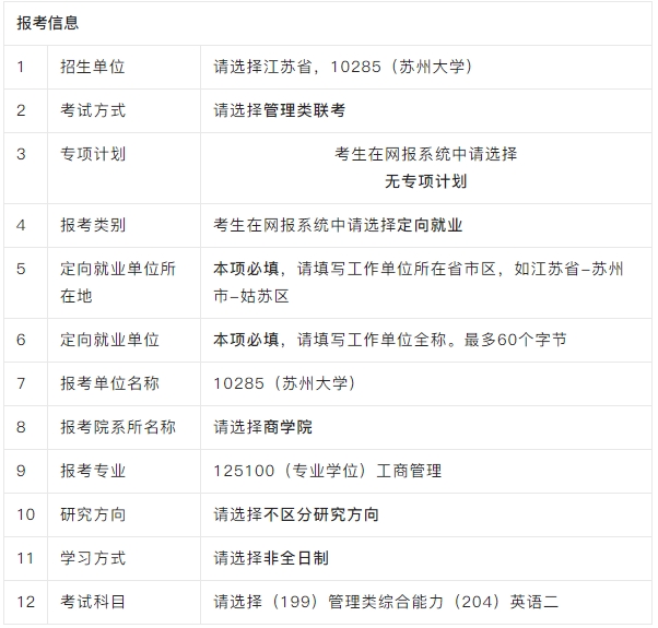 2025年苏大MBA报考日历