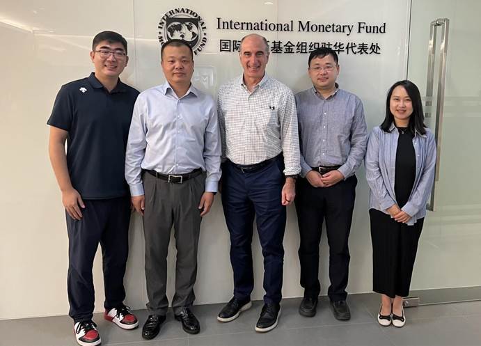 中央财经大学金融学院院长张学勇一行拜访国际货币基金组织（IMF）驻华办公室